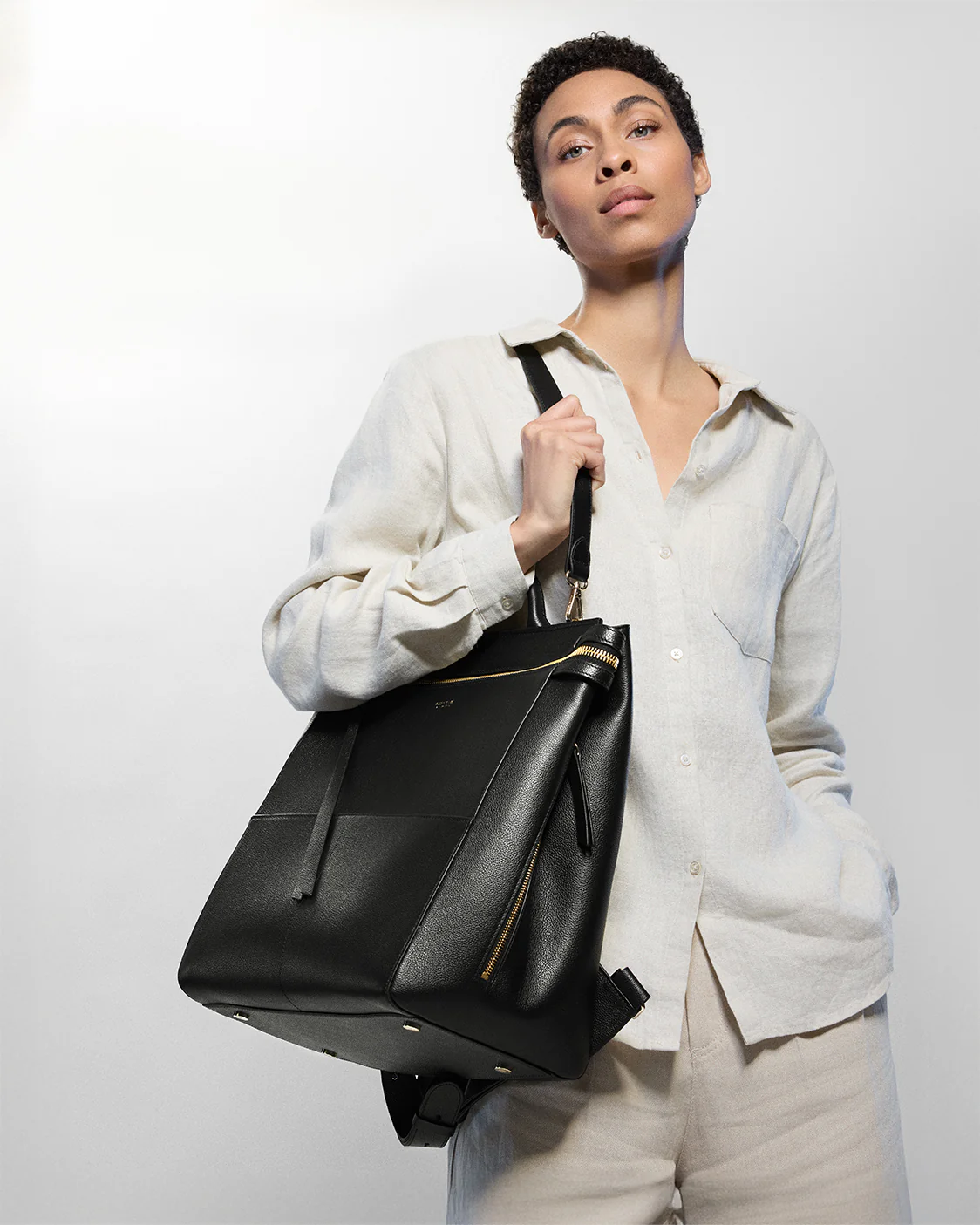 Harper Backpack Leather Full - Image 3