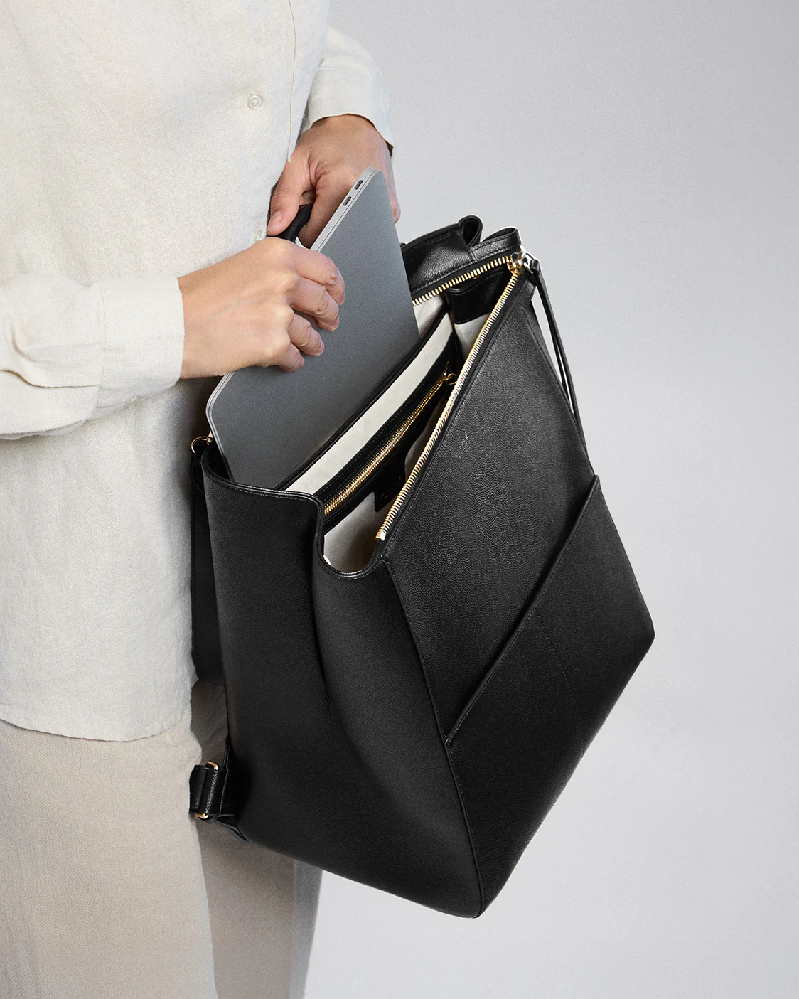 Harper Backpack Leather Full - Image 5