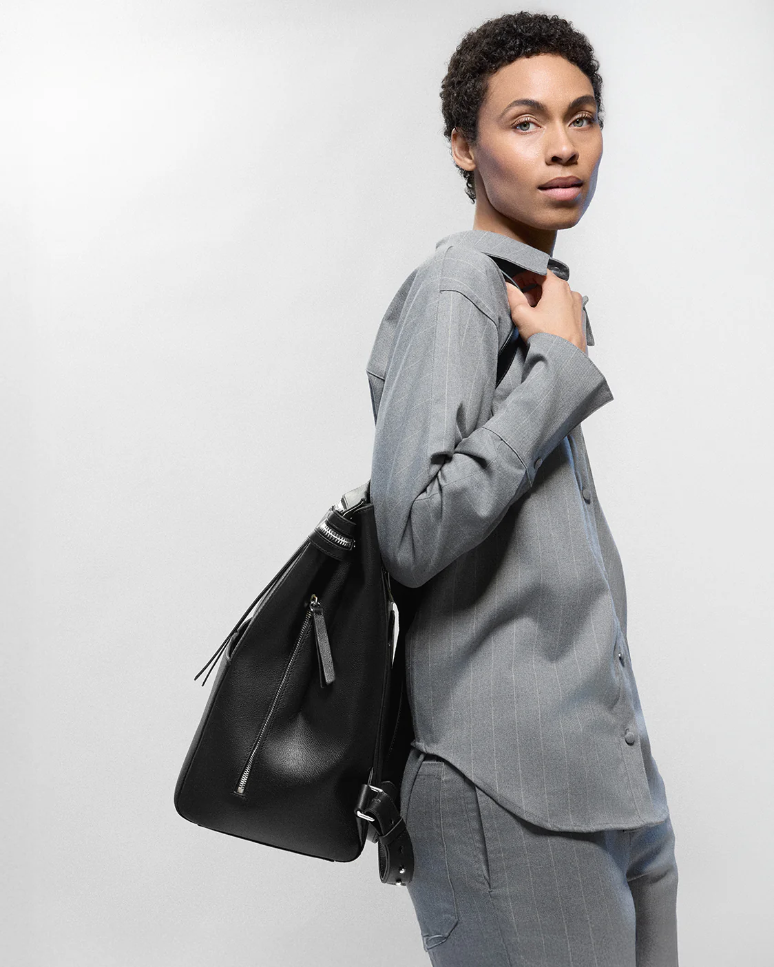 Harper Backpack Leather Full - Image 8