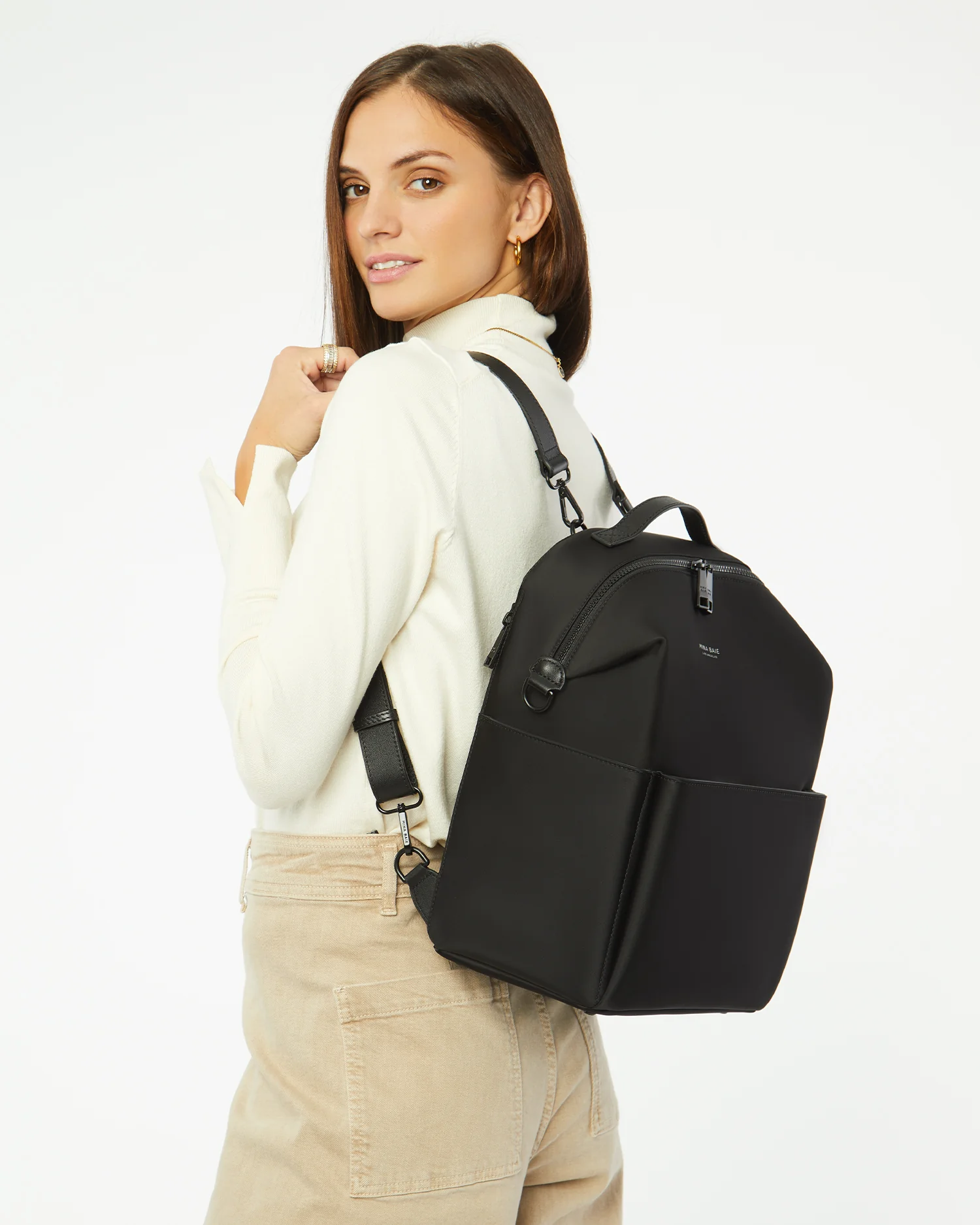 Stevie Backpack Nylon Midi - Image 10
