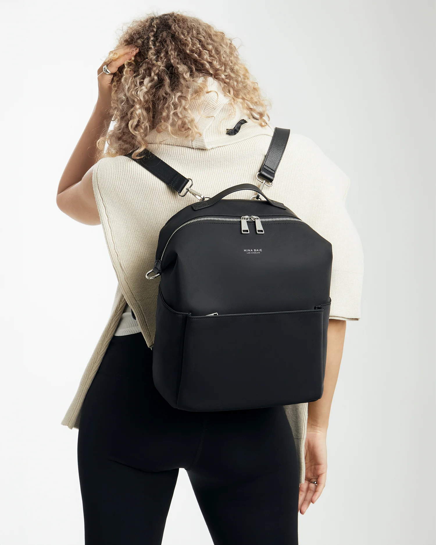 Stevie Backpack Nylon Midi - Image 15