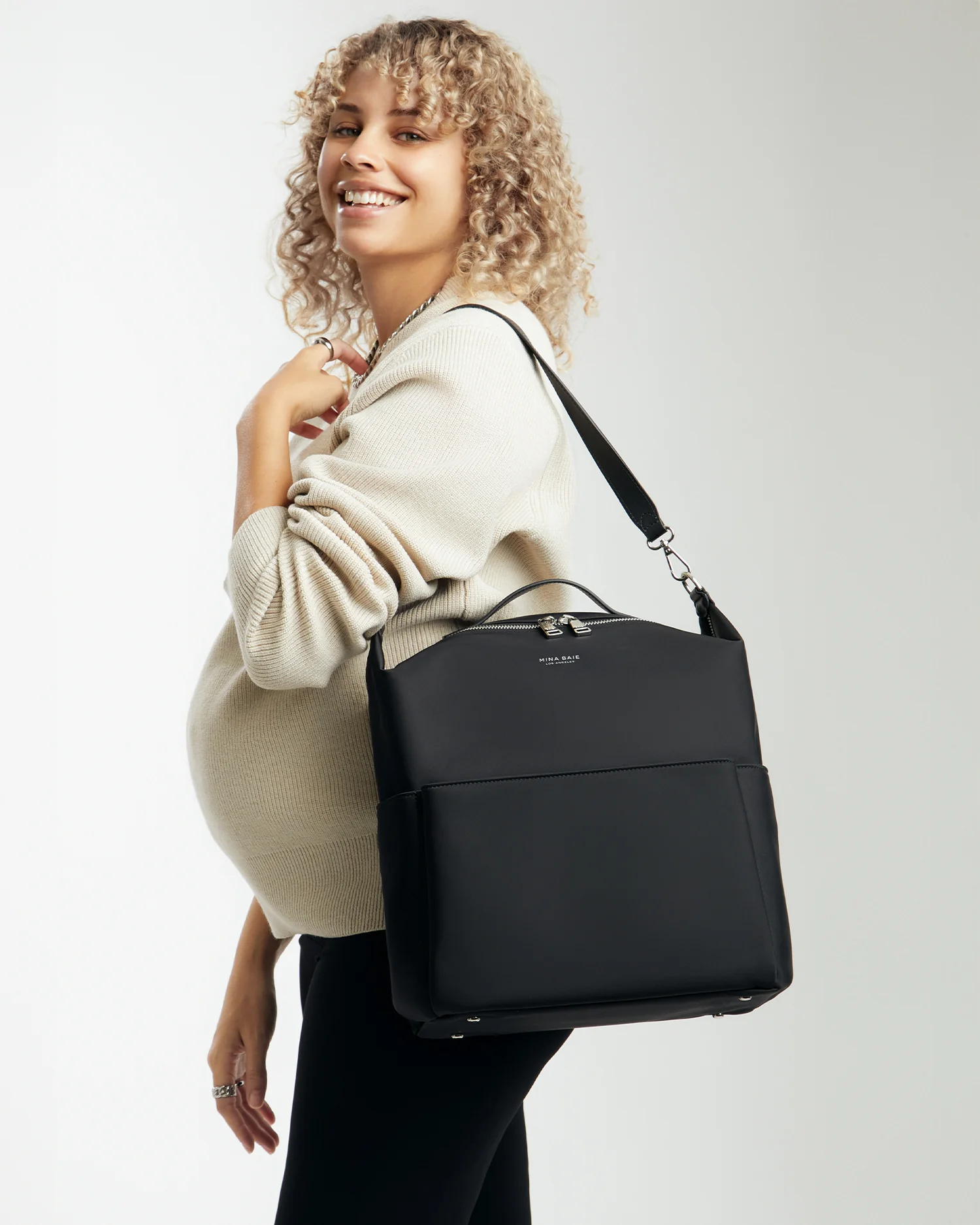 Stevie Backpack Nylon Midi - Image 16