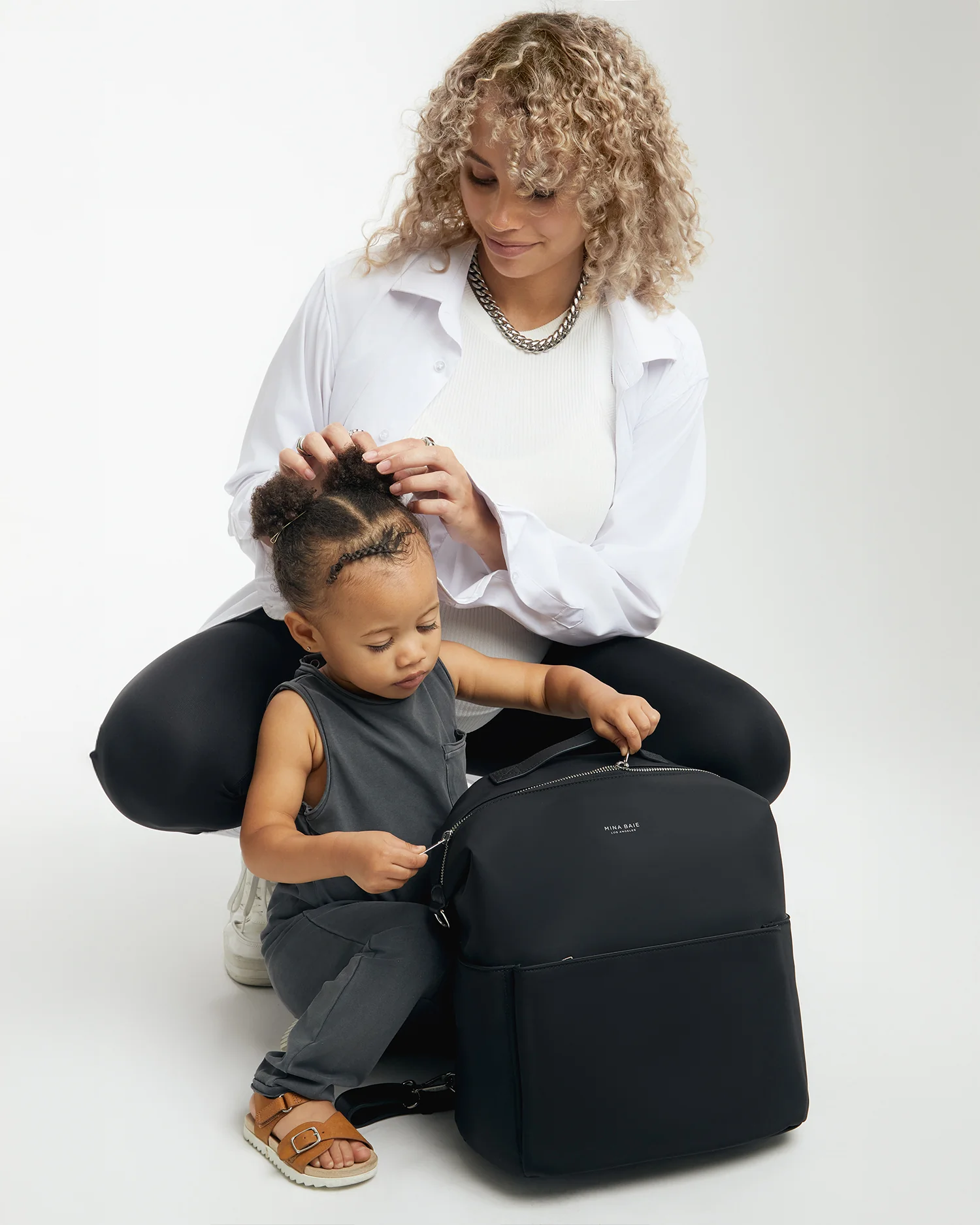 Stevie Backpack Nylon Midi - Image 17
