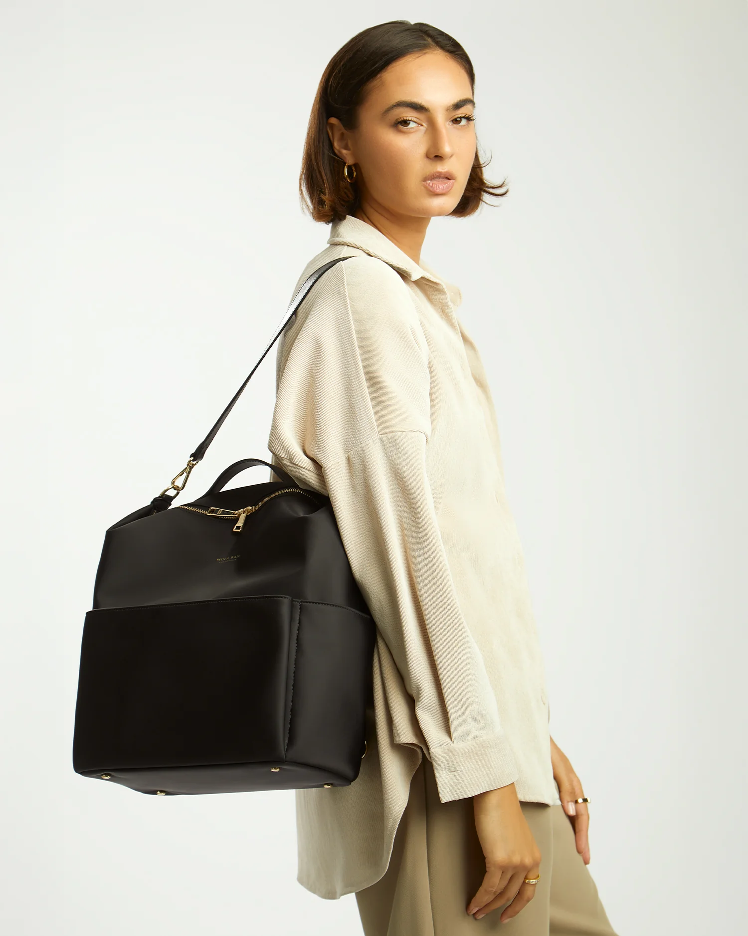 Stevie Backpack Nylon Midi - Image 19