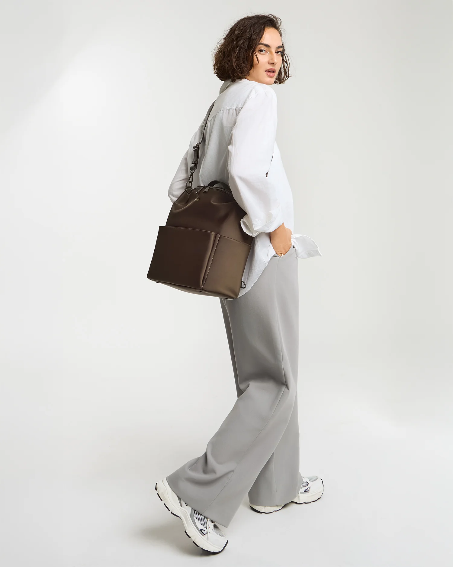 Stevie Backpack Nylon Midi - Image 3