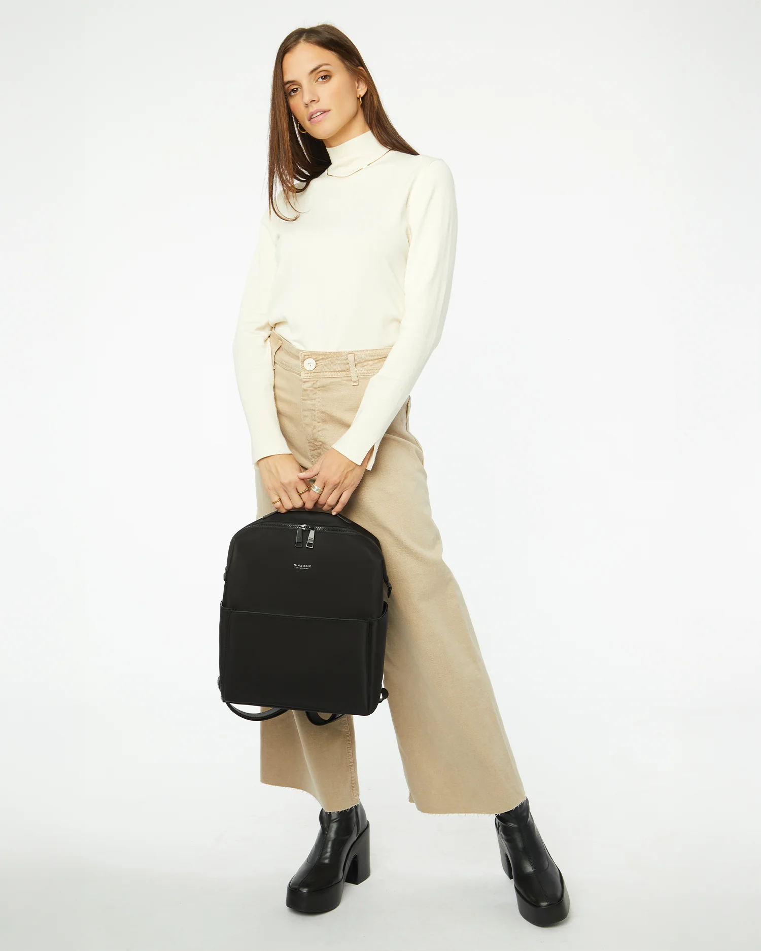 Stevie Backpack Nylon Midi - Image 9